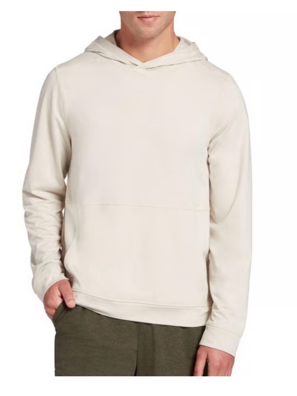 DSG Men's Medium tan everyday comfy long sleeve Hoodie Pullover